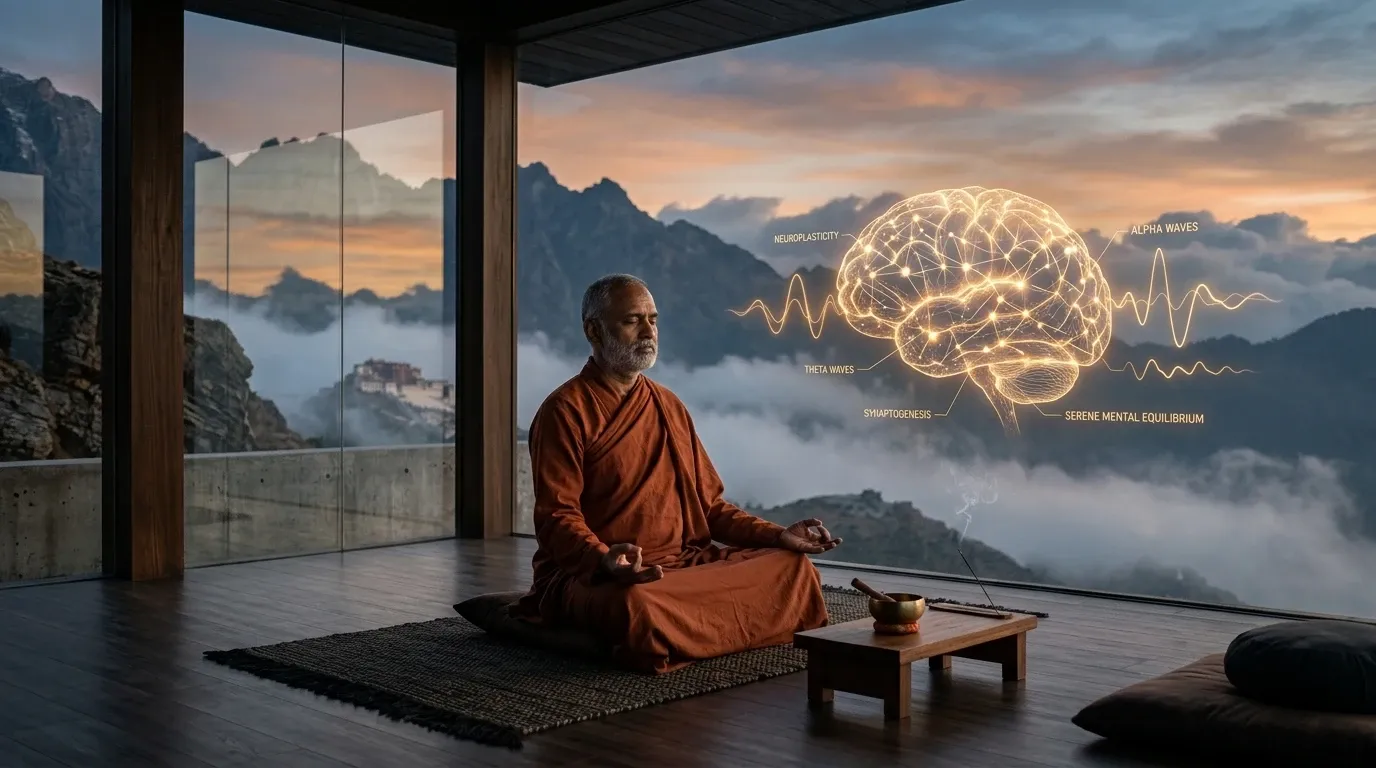 The Neurochemistry of Bliss: How Meditation Rewires the Brain